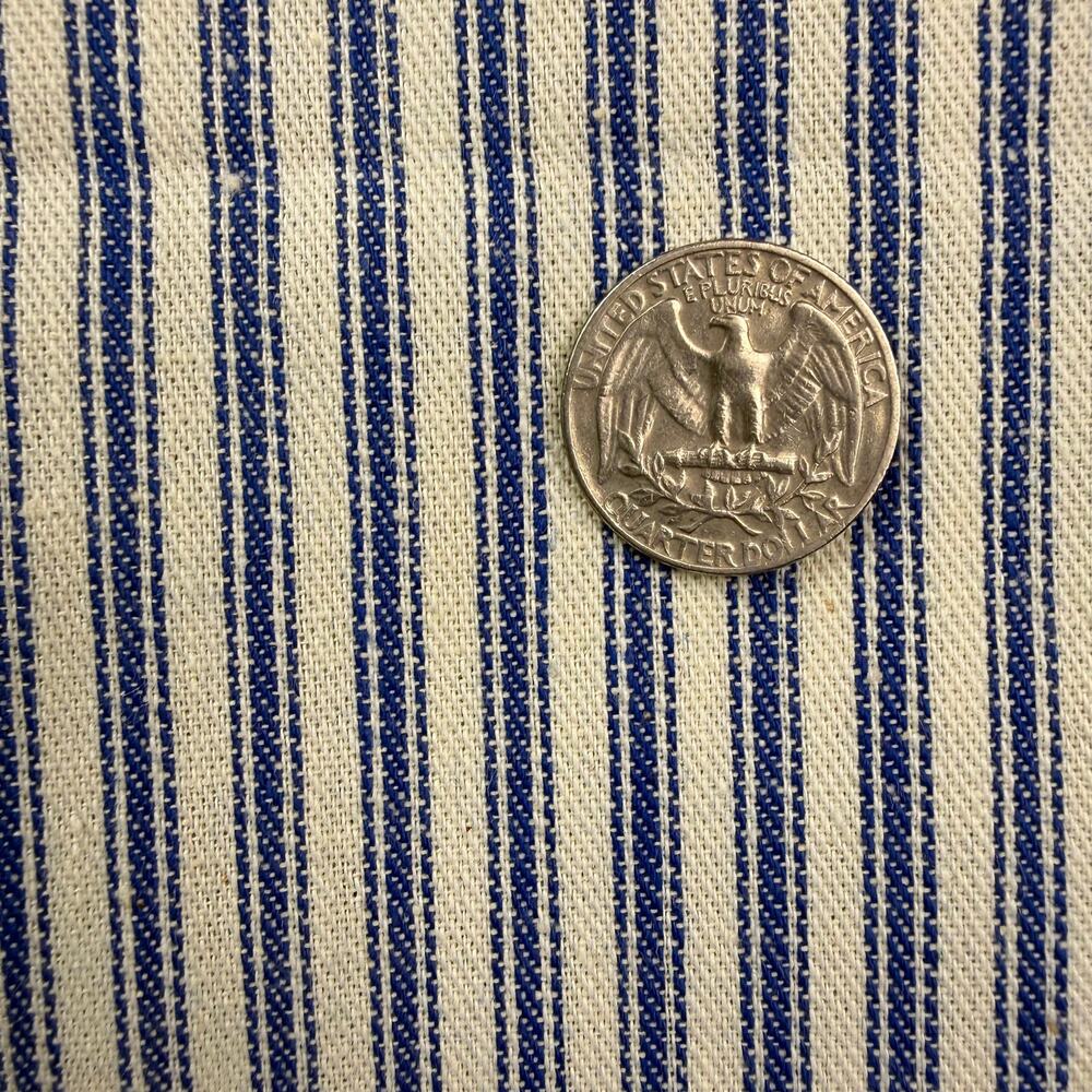 Vintage stripe denim fabric yardage
